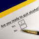 Graphic asking are you ready to quit alcohol