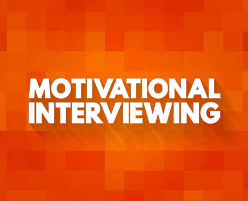 A graphic that says motivational interviewing. Learn how an addiction therapist in New York, NY can support you with addiction treatment in New York, NY