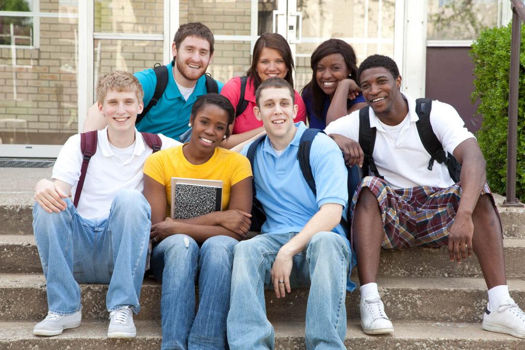 A group of 7 friends smile at the camera while sitting on the steps of a lecture hall. Substance abuse treatment in New York, NY can offer support for college students with outpatient substance abuse treatment in New York, NY and other services. Learn more by getting in contact with a substance abuse psychiatrist in New York, NY today. 10022