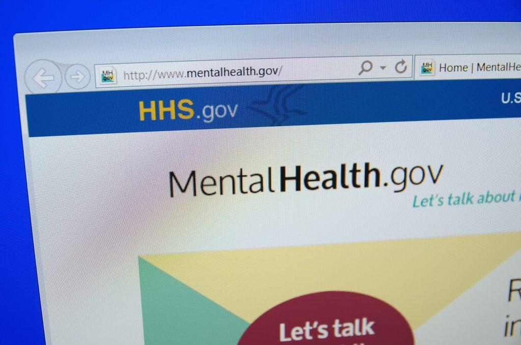 A close up of a screen showing the site MentalHealth.gov for Addiction Treatment Expert Stephen Gilman. Learn more about telepsychiatry in New York, NY by searching online psychiatry in New York, NY or contacting an online psychiatrist in New York, NY today.